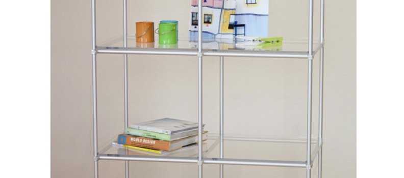 This bookcase or display unit was created using our 5/8 in. diameter rod.